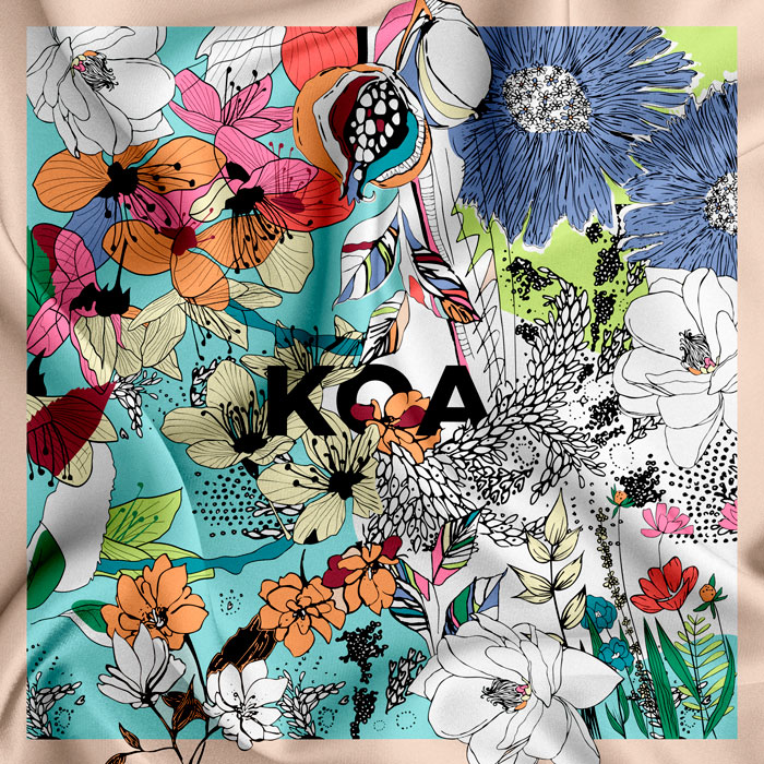 Diseño prints y rapports textiles para Koa Spain, Studio G47 España. Alicante.